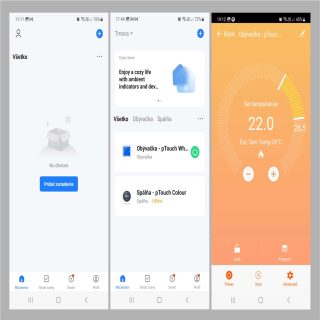 Aplikace pro správu chytrých zařízení - Smart Life